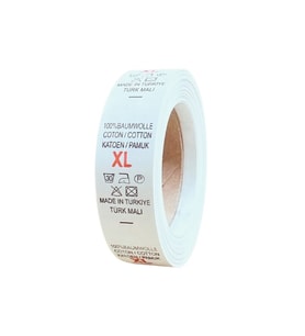 Örenler Plastik 2 cm Bez Beden Yıkama Yaka Etiketi (500'lü Rulo) XL