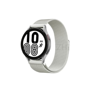 Samsung Galaxy Watch 4 Metal Mıknatıslı Kordon - Gümüş