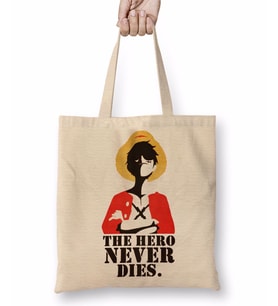 One Piece Luffy Mugiwara Bez Çanta Uzun Saplı
