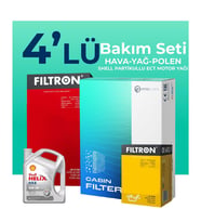 Filtron Chevrolet Aveo / Kalos 1.4 Filtre Bakım Seti Shell Motor Yağlı (2008-2011) 4 Lü
