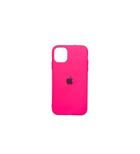 Iphone 11 Lansman Fuşya Pembe Kılıf Altı Kapalı Iç Kısmı Kadife