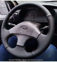 Hyundai H100 2003 Araca Özel Direksiyon Kılıfı (SOFT NOKTA NAPA) (Karışık)