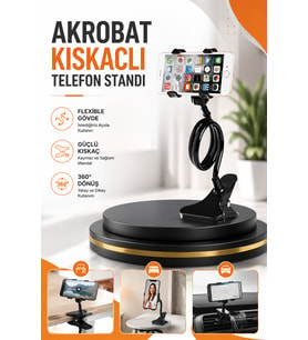 Masaüstü Telefon Tutucu Eller Serbest Kullanım Sağlayan Ayarlanabilir Stand