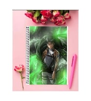 Levi Ackerman Attack On Titan Anime Defter 1 Adet Özel Tasarım A4 Boyutu 21*29 Cm Telli Çizgili
