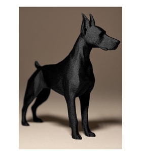 Doberman Dekoratif Heykel – Modern Köpek Figürlü Ev & Ofis Dekoru