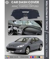 PEUGEOT 407 (2004-2010) Torpido Örtüsü Ön Göğüs Koruma Torpido Koruma Birebir Uyum Kaymaz Özel Kesim