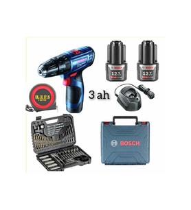 Gsb 120 Li Darbeli Vidalama (3 AH ÇİFT BATARYA) + Bosch 103 Parça Uç ve Aks