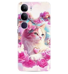 Vivo V40 Lite Kılıf Boutique Baskılı Resimli Güzel Kedi Pcode -037