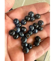 00.50 CM 75 ADET KOYU LACİVERT DELİKLİ BONCUK