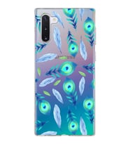 PrintiFy Samsung Galaxy Note 10 ile Uyumlu 1mm Slim Fit Nazar Boncuğu 3 Baskılı Şeffaf  Kılıf