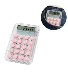 Powermaster PM-25414 Pembe Mini Hesap Makinesi