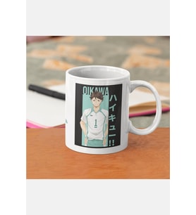 Haikyuu Oikawa Kupa Bardak (Beyaz)