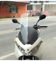 MOTOCAM Suzuki Burgman 125 Ön Cam 2006-2013 Model 61cm Şeffaf Renkli 4mm