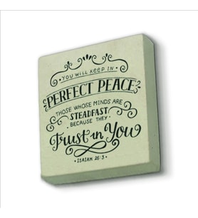 Yeşaya 26:3 Baskılı Doğaltaş  Magnet(KRG-126)