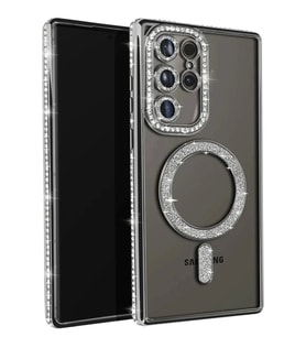 Newface Samsung Galaxy S23 Ultra Joke Simli Magneticsafe Kılıf - Siyah
