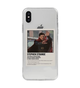 Iphone X / Xs Uyumlu Dr. Strange Benedict Cumberbatch Desenli Şeffaf Telefon Kılıfı