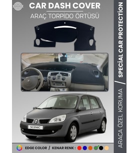 RENAULT SCENIC 2 (2003-2009) Torpido Örtüsü Ön Göğüs Koruma Torpido Koruma Tam Uyum Çatlamayı Önler