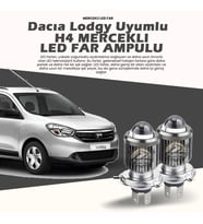 Dacia Lodgy Için Uyumlu Şimşek Etkili Mercek Led Xenon Oto Ampulu Çift Renk