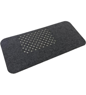Keçe Masa Üstü Mouse Pad ve Bilgisayar Düzenleyici 70x32 cm – Antibakteriyel Mat, Doğal Keçe Mat, Masa Koruyucu Altlık, Ofis ve Ev için Minimalist Tasarım (koyu gri)
