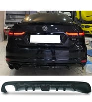 Vw Jetta Mk6 Custom Difüzör Parlak Siyah Plastik 2014 2015 2016 2017 2018 Arka-difizör-bodykit-ek