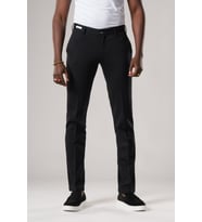Slimfit Beli Yarım Lastikli Esnek Kumaş Rayon Yazlık Pantolon