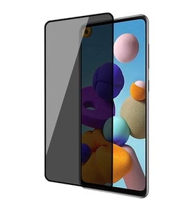 Xiaomi Mi 10T-10T Pro 3D Full Privacy Gizlilik Tempered Cam Ekran Koruyucu-(5775) - GLST2373-3994 (Siyah)