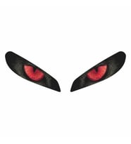 CF MOTO Cf Moto 250 Sr 2020 - 2024 Uyumlu Far Sticker Kırmızı