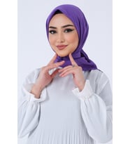 Mor Harem Scarf İncila Eşarp