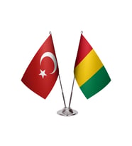 Gine İkili Masa Bayrağı