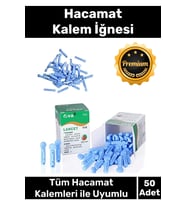 Profesyonel Özel Tüm Kalemlerle Uyumlu Şeker Parmak Delme Hacamat 50 Adet Kalem İğnesi - 1 Kutu