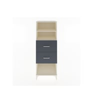 Hyperion Dolap 2 Raflı 2 Çekmeceli 60x44x163 Aytaşı-Antrasit