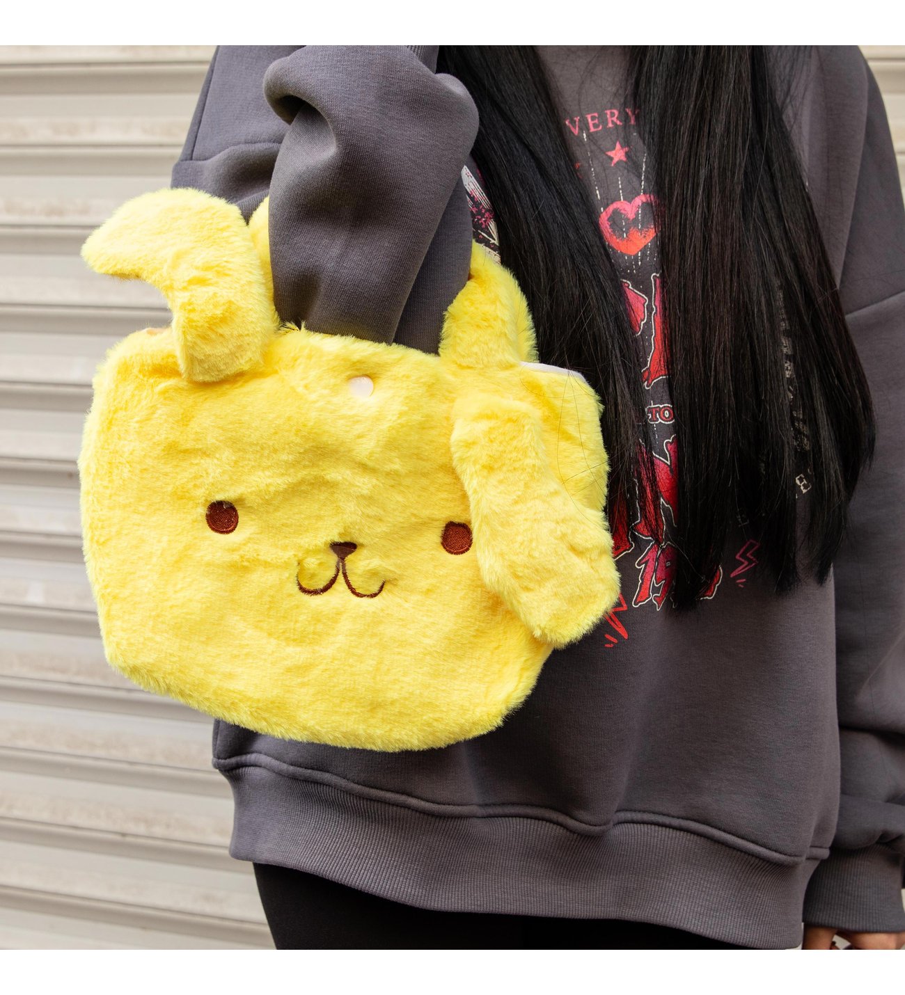 Kawai Sanrio Pompompurin Peluş El Çantası