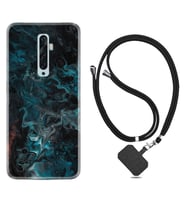 Oppo Reno 2Z 4 Lite 4 Pro 5 6 7 A31 Kılıf Boyun Askılı Silikon Colorful Abstract 1384