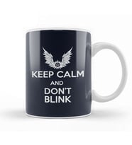 Keep Calm And Don't Blink Doctor Who Kupa Bardak Porselen