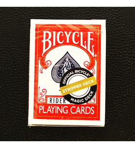 Bicycle Rider Back Stripper Deck Red Kırmızı Hileli Kesik Uçlu Oyun Kağıdı iskambil Kartları Destesi (Karışık)