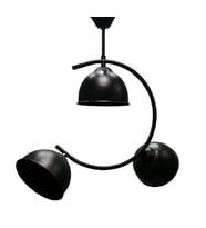 MYLİGHTS   ÜÇLÜ  MODERN SPOR  ÜÇLÜ SARKIT AVİZE MAT SİYAH
