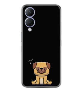 Vivo Y17S Kılıf Resimli Desenli Silikon Platinium Series Uyuyan Köpek 1875