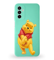 Samsung Galaxy M13 Uyumlu Lansman Kılıf Altı Kapalı İçi Kadife  Winnie-A Tasarımlı  Kapak (Şeffaf)
