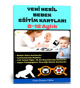 Yeni Nesil Bebek Eğitim Zeka Kartları 0-12 AY (Bebek Zeka Kartları)