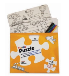 Funny Mat Puzzle - Taşıtlar 30x40cm