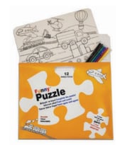 Funny Mat Puzzle - Taşıtlar 30x40cm