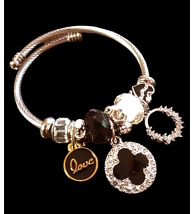 THİNBLACK ÇELİK CHARM BİLEKLİK
