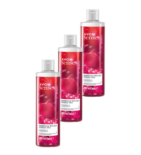Avon Raspberry Delight Frambuaz ve Frenk Üzümü Kokulu Duş Jeli 250 Ml. Üçlü Set