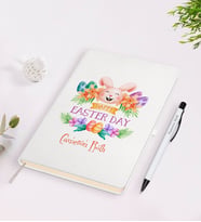 BK Gift Kişiye Özel Paskalya Bayramı Beyaz Defter ve Kalem Seti-7