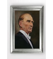 Gümüş Çerçeveli Atatürk Tablo a117