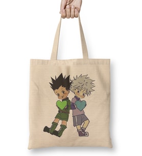 Hunter X Hunter Green And Blue Bez Çanta Uzun Saplı