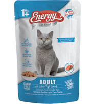 CAT FOOD ENERGY Somonlu Islak Yetişkin Kedi Maması 85 gr x 24 Adet