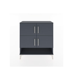 Arges Şifonyer 4 Raflı 4 Kapaklı 88x30x96 Antrasit-Antrasit
