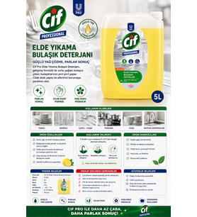 Cif Pro Bulaşık Deterjanı U-PRO 5 lt.