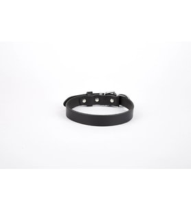 Deri El Yapımı Köpek Boyun Tasması 1,5x20-26 cm Siyah